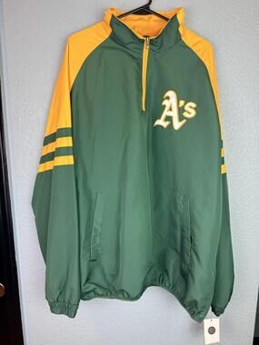 Oakland Athletics Jacket Mens 2XL Green MLB Baseball G-III Sports Carl Banks